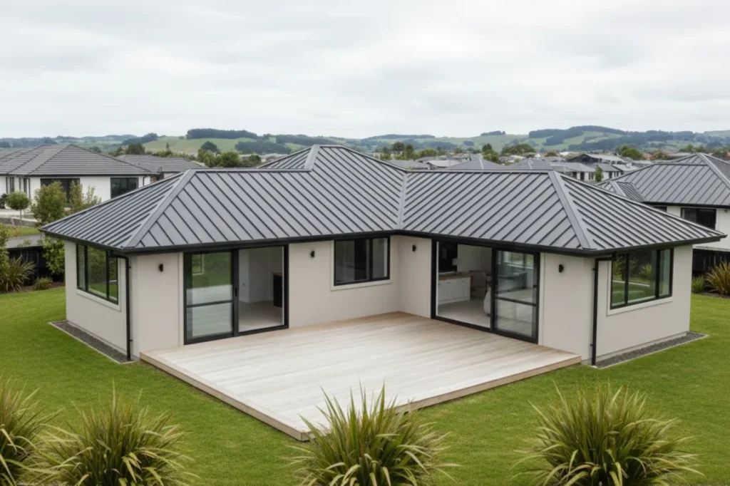 Modern residential roofing project completed by Roofing Lower Hutt showcasing quality craftsmanship and clean design