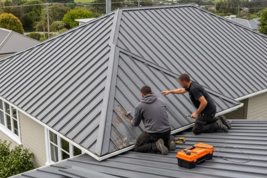 Professional roof repairs carried out by Roofing Porirua addressing damage and improving roof performance