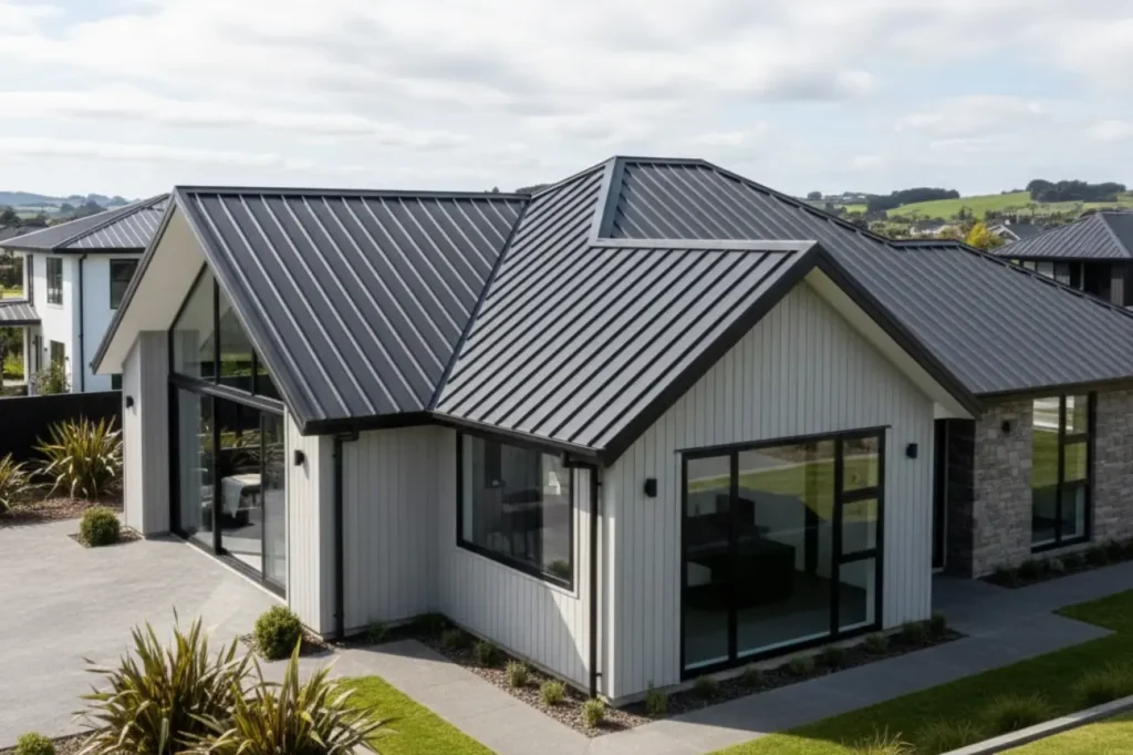 Roof Replacement Waikanae project featuring roofing solutions designed to enhance property value for modern commercial and residential buildings