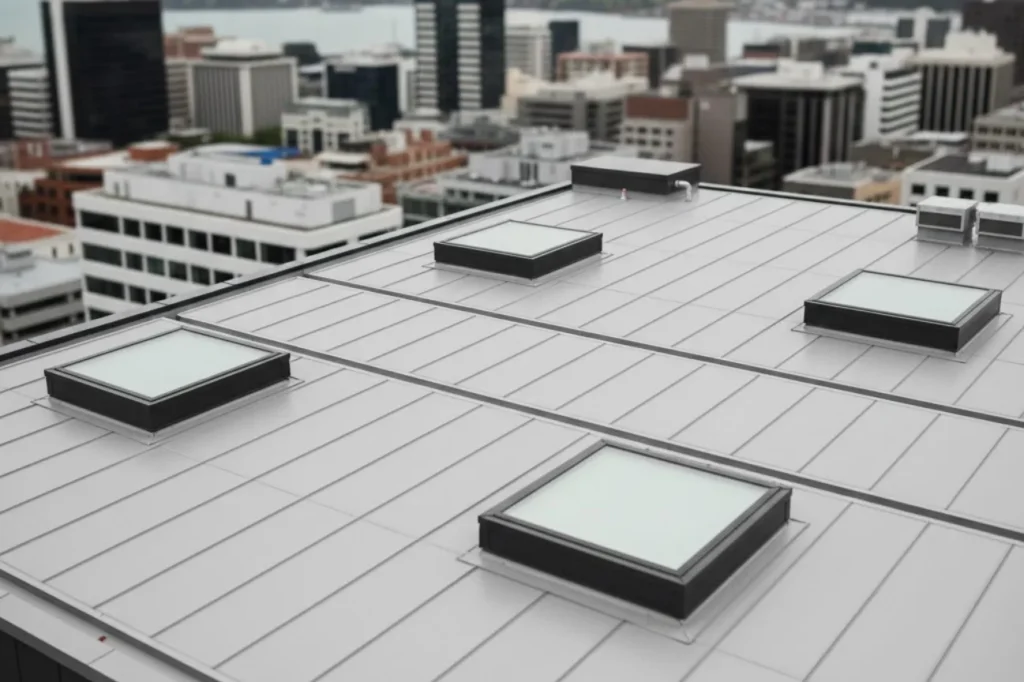 Roofing Wellington providing professional commercial roofing services for modern city buildings